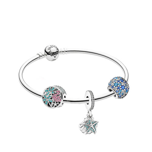 pandora/潘多拉手链经典款基础款 优雅迷人光滑圆珠 串珠手镯 zu0159