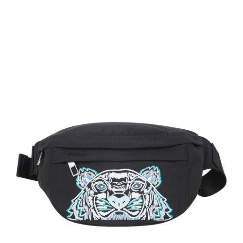 kenzo/高田贤三 中性男女款织物经典虎头刺绣腰包胸包fa65sf305f20