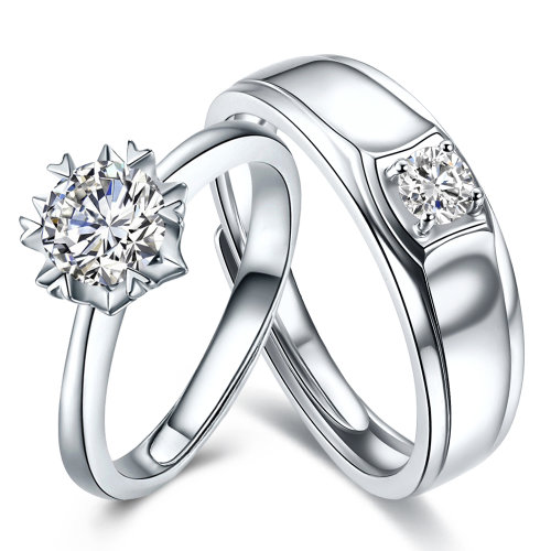 【mingzuan鸣钻国际 戒指/指环】mingzuan/鸣钻国际 恒爱 钻石对戒钻