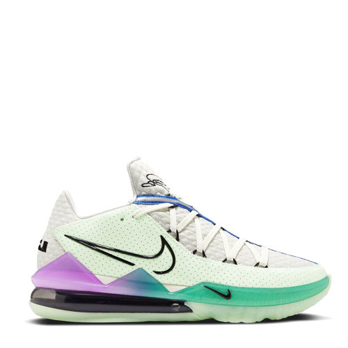 nike/耐克 20年夏季 lebron 17 low ep 詹姆斯17代 男款 白绿紫 缓震