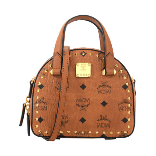 mcm/mcm女士时尚人造革leofloralessential迷你迪斯科手提包单肩斜