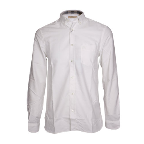 burberry/博柏利棉质白色男士长袖衬衫3996112