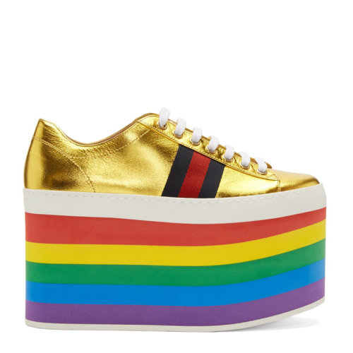 gucci/古驰 女士混色时尚 潮流 个性松糕鞋 452312-b8bk0-8084