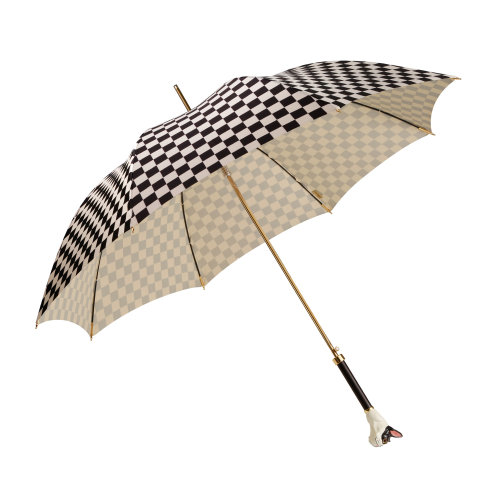 rainie 法斗摩登世界长柄雨伞金属动物头直伞 商务礼品可定制刻字