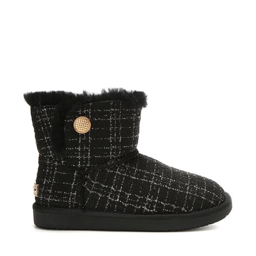 【2020秋冬新款】dk ugg时尚小香风雪地鞋女皮毛一体保暖平面根低筒靴