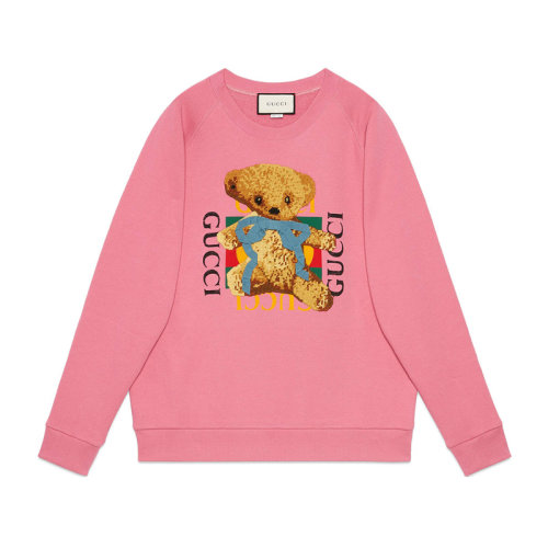 gucci/古驰 饰gucci标识和泰迪熊超大造型女卫衣489677x9n17