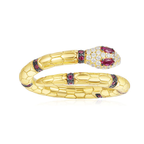 apmmonaco/apmmonaco 女士金色蛇形戒指 a18486xkry