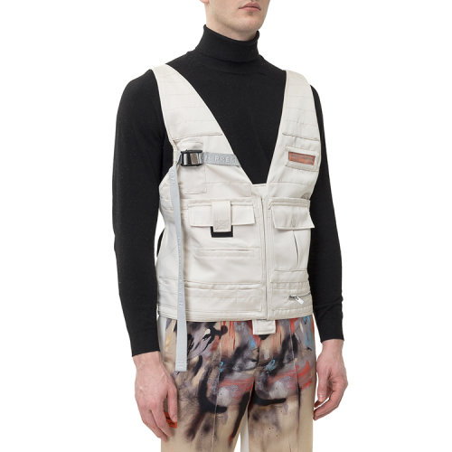 heron preston/heron preston 20年春夏 百搭 男性 白色 男士马甲