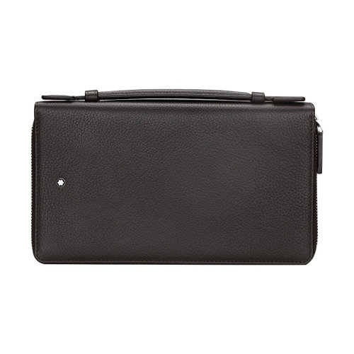 montblanc/万宝龙 大班系列男士皮质黑色手拿包 124692