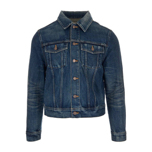 celine/赛琳 20年秋冬 百搭 男性 logo 蓝色 男士夹克 2q213930f07du