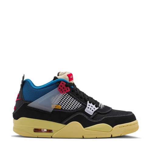 nike/耐克 air jordan 4 x union aj4 男女同款 联名 骑士 黑蓝 限量