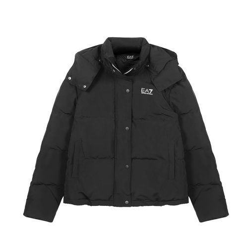 【现货秒发】ea7/ea7 女士棉服 女士聚酯纤维连帽棉服外套 6htb02 tn8