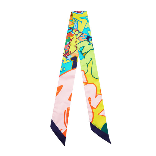 hermes(爱马仕) #彩色经典印花真丝twilly小丝巾