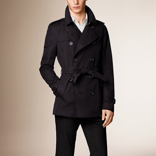 burberry/博柏利 黑色男士短款风衣 39066881-o【预售】【奥莱】