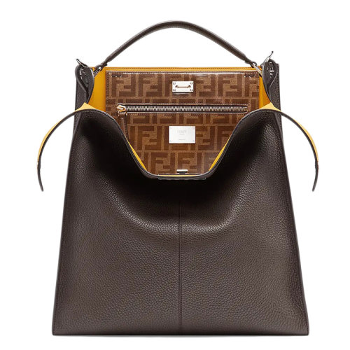 【包税】fendi/芬迪 2020新款peekaboo x-lite fit系列 男士棕色罗马