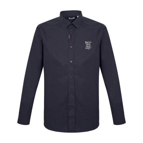 burberry /博柏利黑色商务tb标识男士长袖衬衫8023463