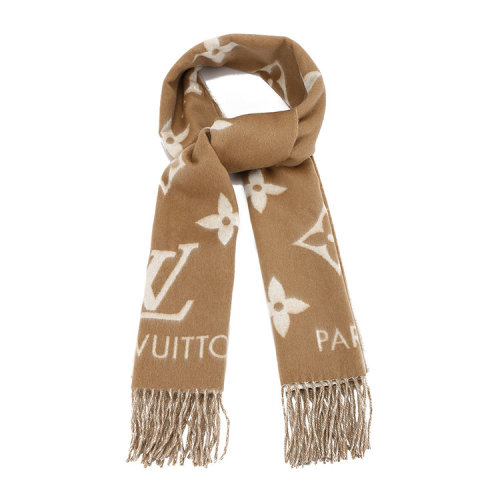 围巾】louis vuitton(路易威登) reykjavik 泥土色羊绒围巾【正品