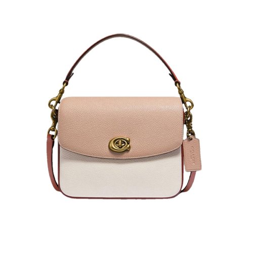 coach蔻驰 cassie系列 单肩包手拎包 腋下包斜挎包 拼接色 女包 89088