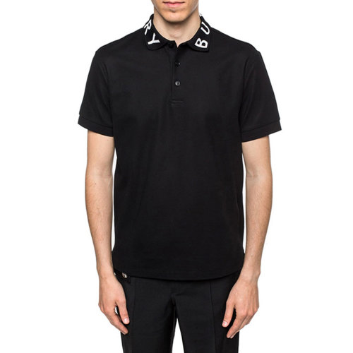 burberry 巴宝莉 纯棉黑色男士短袖polo衫 专柜同款 男士t恤 男装