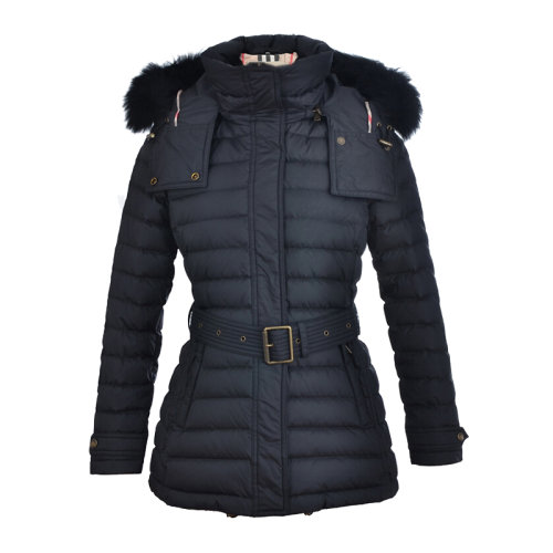 burberry 博柏利 黑色 女士短款羽绒服外套 3933386