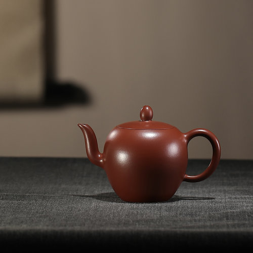 国工刘志明宜兴紫砂紫砂茶具纯手工美人肩原矿朱泥150cc