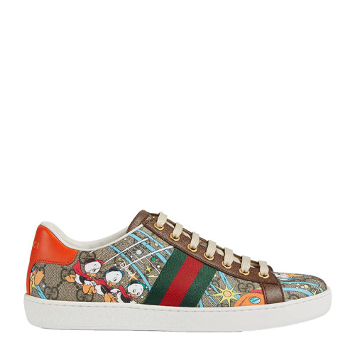 【包税】预定1周 gucci/古驰 20秋冬迪士尼合作款女士小唐老鸭印花gg