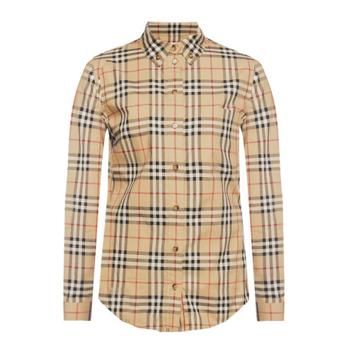 burberry/博柏利 女士米色格子衬衫 8022284