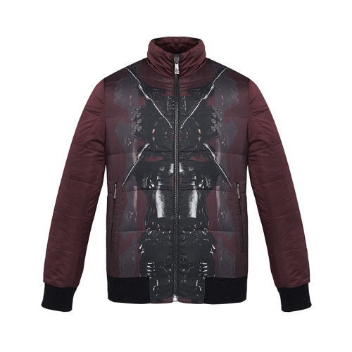 【panna攀娜 男士羽绒服】panna/攀娜冬季个性潮酷图案立领保暖休闲