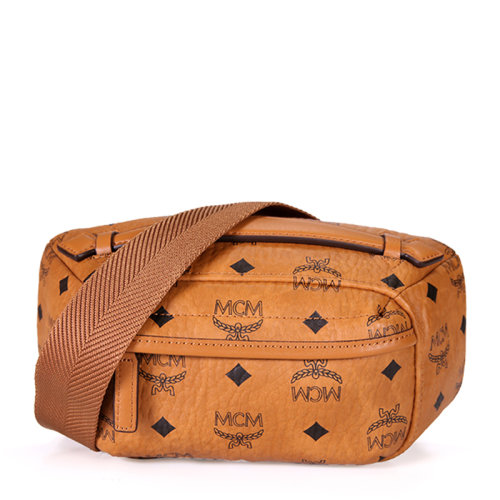 mcm/mcm女士经典logo印花时尚潮单肩斜挎包