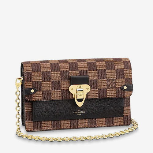 louisvuitton/路易威登 vavin帆布/牛皮链条包n60221(附lv品牌礼品袋)