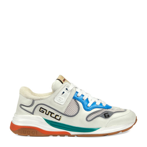 gucci/古驰女士系带logo平底休闲运动跑步鞋