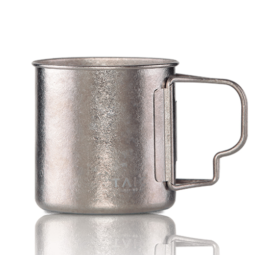 【tai℃钛度 杯子/水杯/水壶】英国taic钛度水杯纯钛马克杯轻便大容量