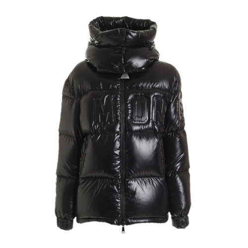 【包税】moncler/蒙克莱 【 20秋冬新款】女士黑色亮面短款徽标时尚