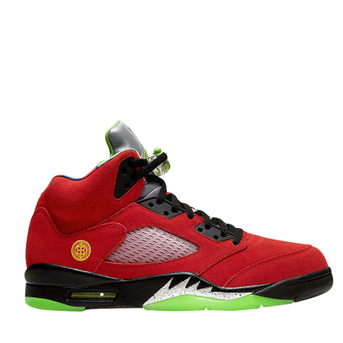 nike/耐克 air jordan 5 what the aj5 男款 红黄鸳鸯 东京 高帮 运动