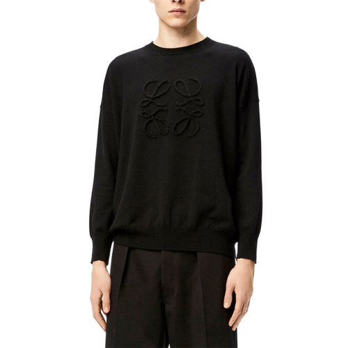 loewe/罗意威 男士针织衫/毛衣服装 红色羊绒针织衫 男士毛衣针织衫