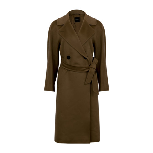 【20秋冬】weekend maxmara/weekend maxmara 翻领腰带中长款女士大衣