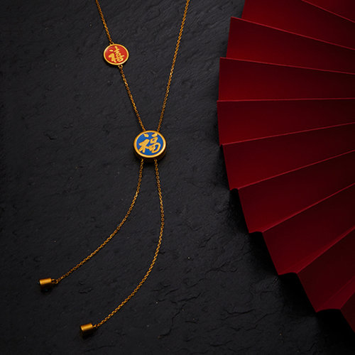 【dadaozaowu / 大道造物 】禧福项链国潮首饰冷珐琅中国风文艺轻奢