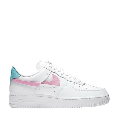 nike/耐克 air force1 20秋冬 女款 af1 粉蓝鸳鸯 断钩 马卡龙 空军