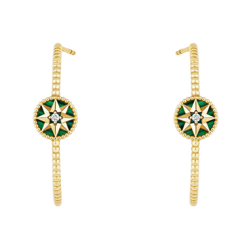 【包税】dior/迪奥 rose des vents罗盘系列 18k金黄金镶嵌钻石和