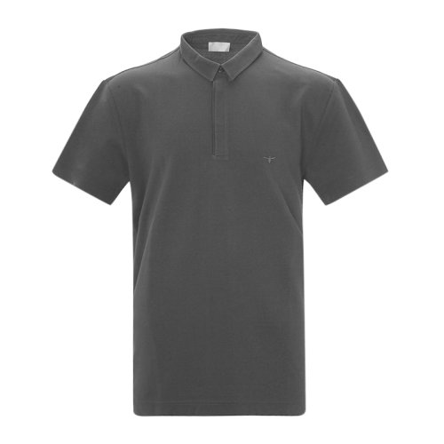 迪奥桀骜 春夏 男装 服装深灰色棉质经典小蜜蜂刺绣男士短袖polo衫