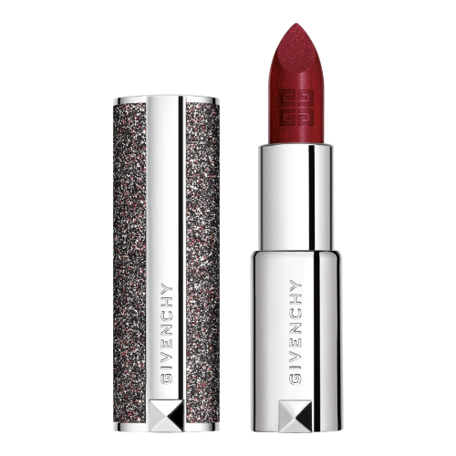 givenchy/纪梵希2020圣诞限量 小羊皮黑色亮片版神秘红口红