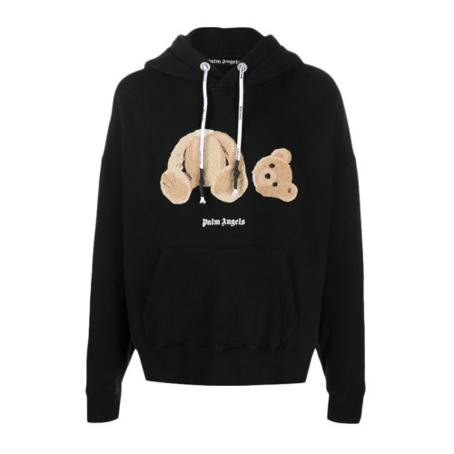 palm angels 男士 服装 21春夏 黑色泰迪熊连帽衫 男卫衣