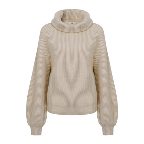 celine/赛琳 高领罗纹宽松套头女士针织衫/毛衣 152i 2a30f 01va