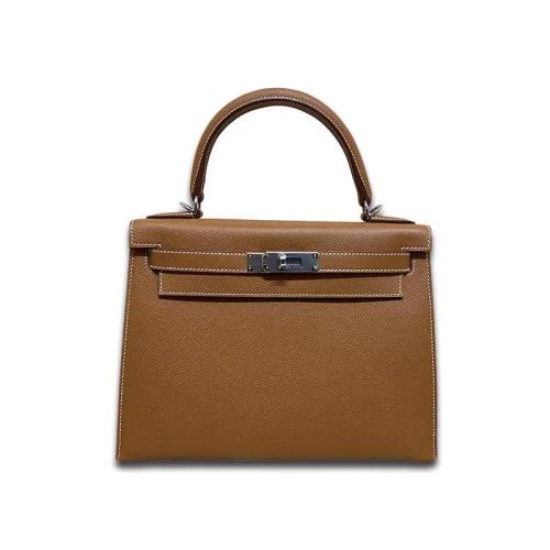 预售两周左右发货hermes爱马仕kelly28gold金色银扣epsom牛皮外缝y刻