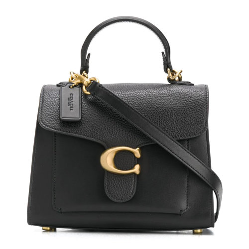 coach/蔻驰 tabby系列20女士纯色皮革经典金属c字徽标按扣开合单肩包