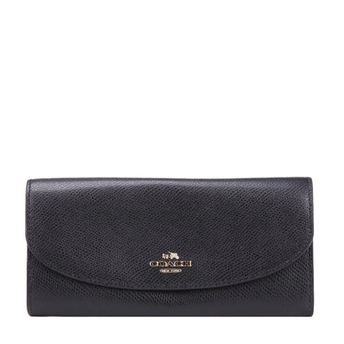 【包税 现货】coach/蔻驰 【20秋冬新款】女士黑色皮革金属logo时尚