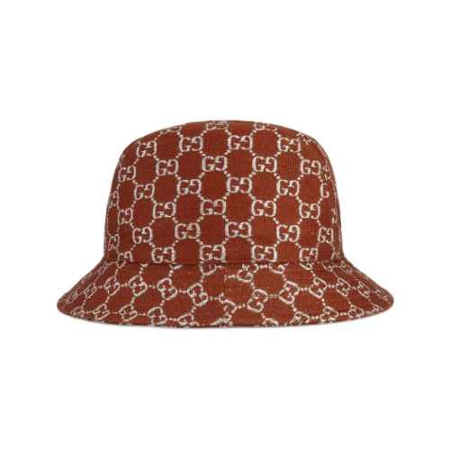 【gucci古驰 帽子】【国内现货】gucci/古驰 20新款 gg金银丝线渔夫帽