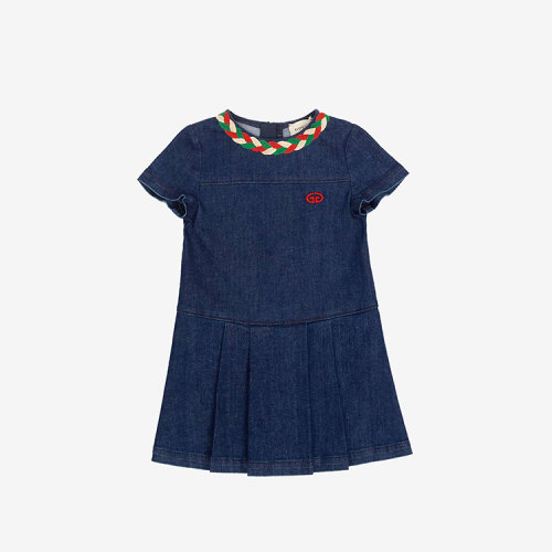 gucci/古驰 20年秋冬 百搭 女童 蓝色 女童连衣裙 621816xdbda4759