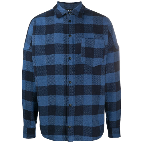 palm angels/palm angels 男士格纹长袖衬衫