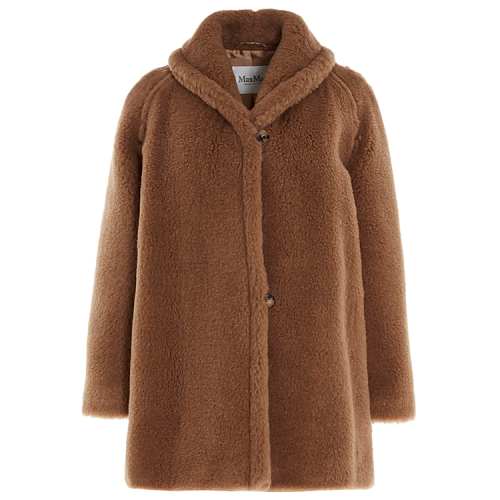 maxmara/麦丝玛拉 女士骆驼绒及真丝混纺大衣